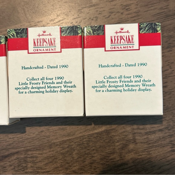 1990 Hallmark Miniature Little Frosty Friends Set of 4 l Husky Bear Seal Frosty - Picture 8 of 16